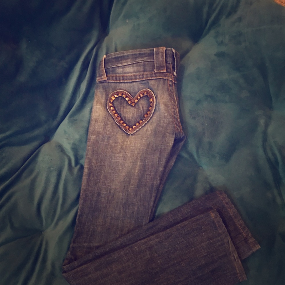 Frankie B jeans low rise straight leg size 4